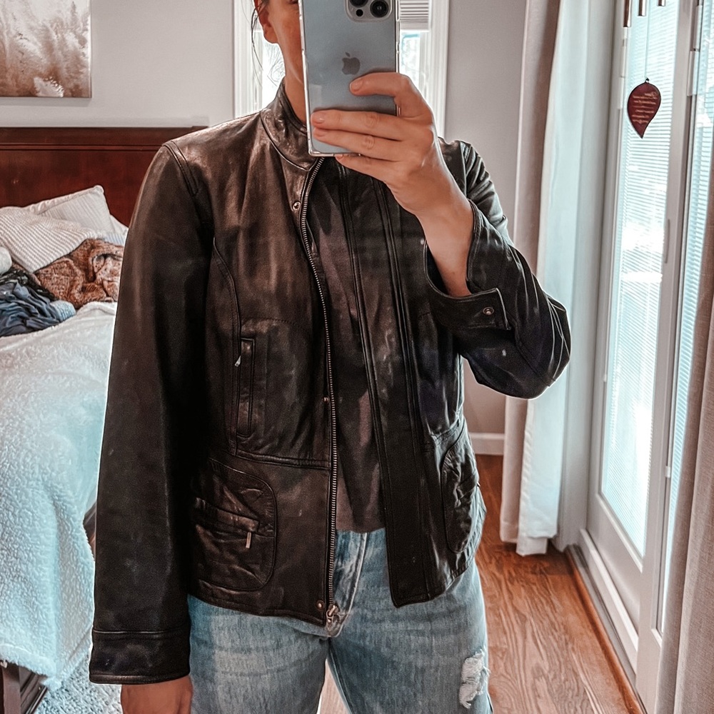 Alfani leather jacket